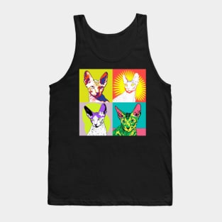 Cornish Rex Pop Art - Cat Lover Gift Tank Top